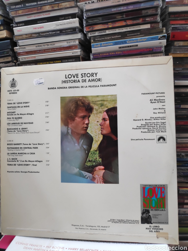 Discos de vinilo: Banda sonora love story versi&oacute;n original - Foto 2