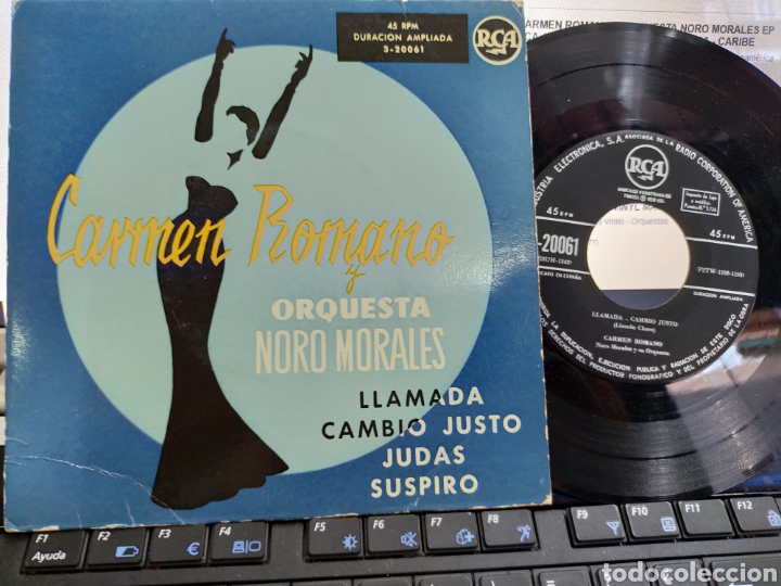Disques de vinyle: Carmen romano EP llamada + 3 Espa&ntilde;a