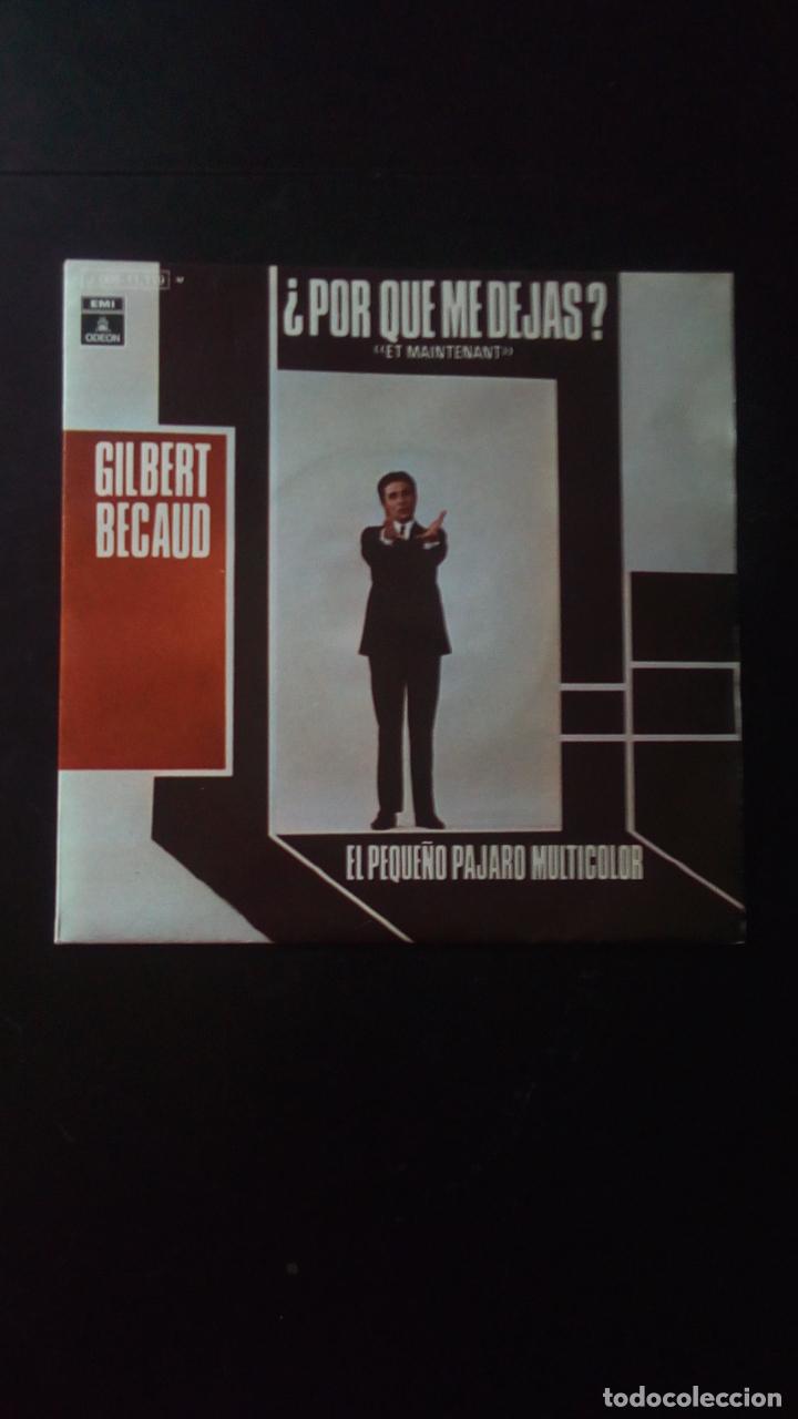 Discos de vinilo: GILBERT BECAUD - POR QUE ME DEJAS - Foto 1