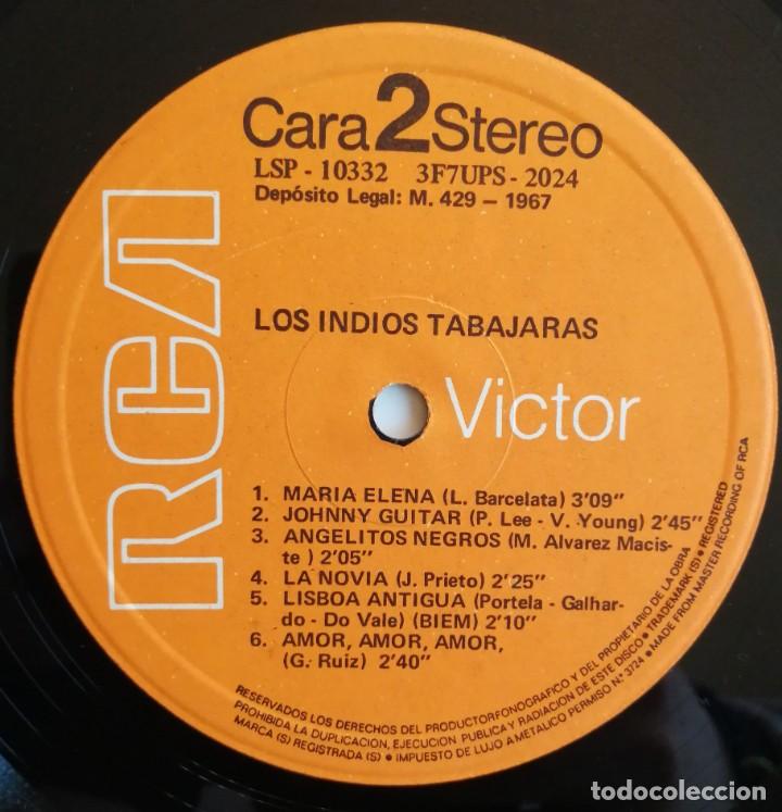 Discos de vinilo: Los Indios Tabajaras. Los Indios Tabajaras RCA LSP-10332 - Foto 4