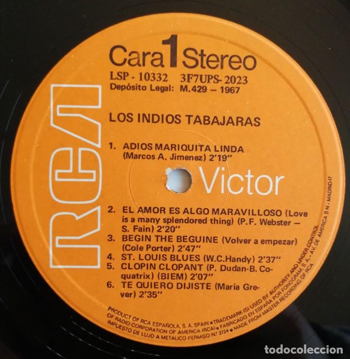Discos de vinilo: Los Indios Tabajaras. Los Indios Tabajaras RCA LSP-10332 - Foto 6