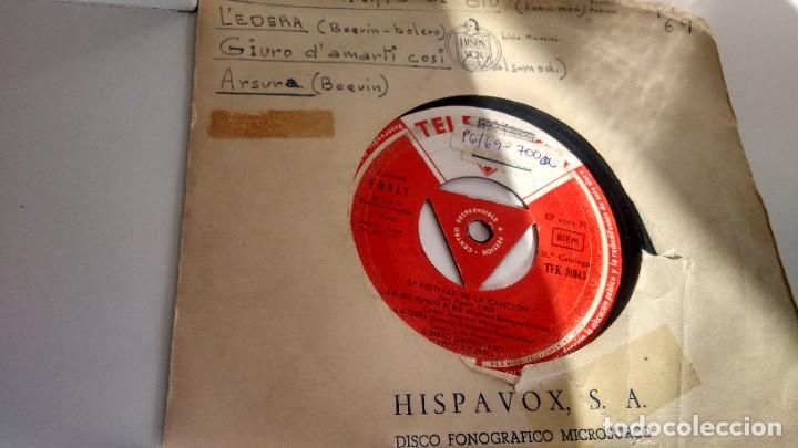 Discos de vinilo: EP ( VINILO)-PROMOCION- DE 8&ordm; FESTIVAL DE LA CANCION DE SAN REMO A&Ntilde;OS 50