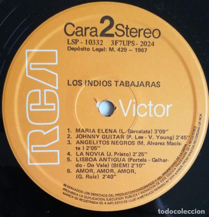 Discos de vinilo: Los Indios Tabajaras. Los Indios Tabajaras RCA LSP-10332 - Foto 4