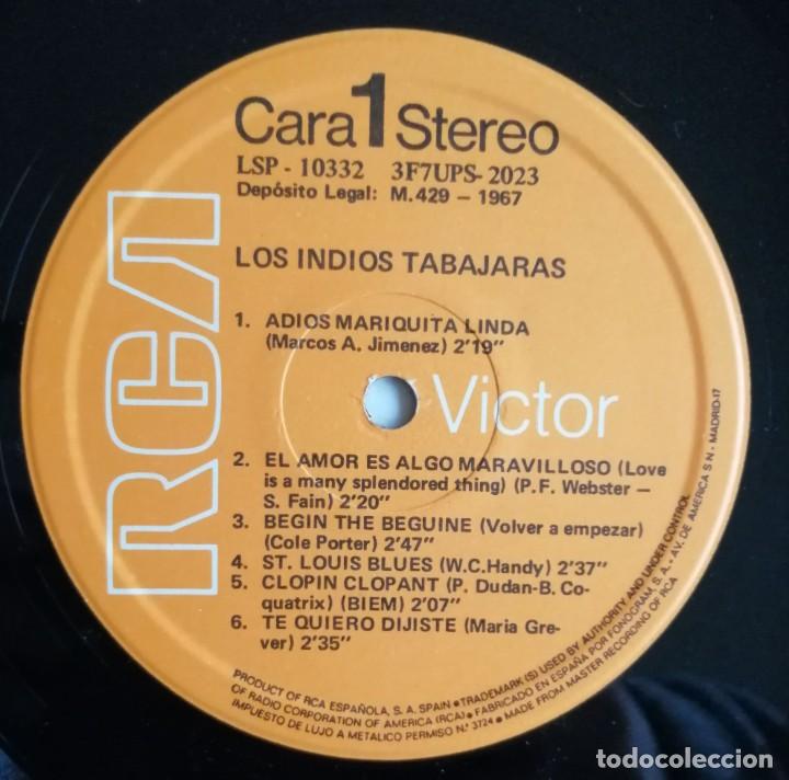 Discos de vinilo: Los Indios Tabajaras. Los Indios Tabajaras RCA LSP-10332 - Foto 6
