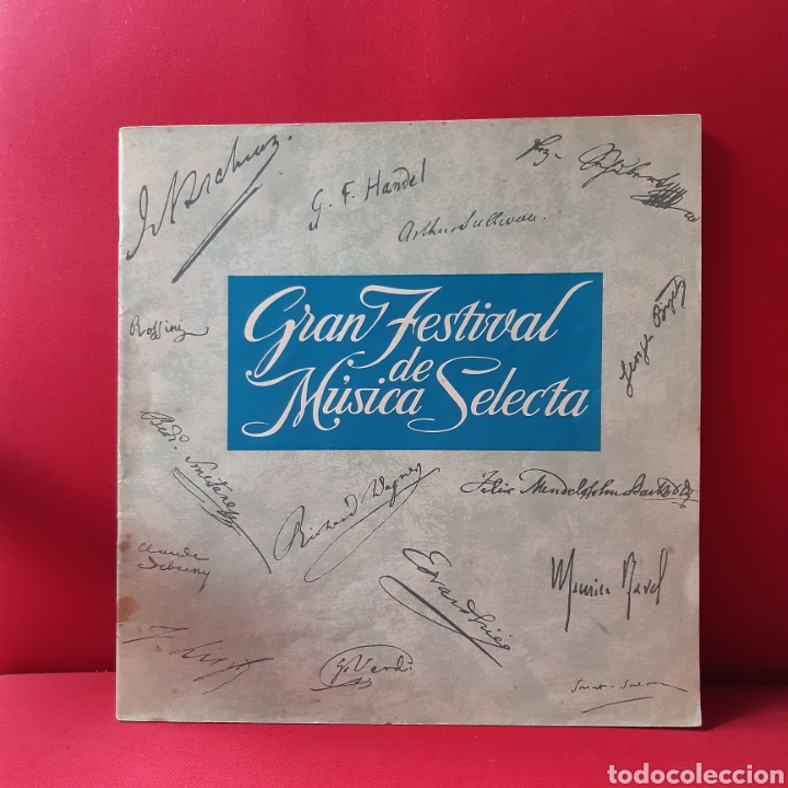 Discos de vinilo: Libreto 24 pags tama&ntilde;o LP Gran Festival de M&uacute;sica selecta