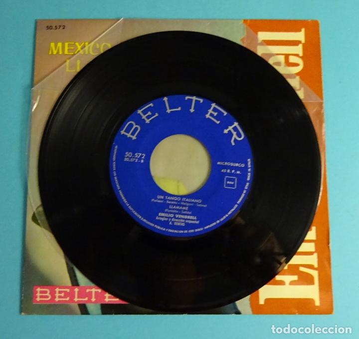 Discos de vinilo: EMILIO VENDRELL MÉXICO/ ADDIO ADDIO/ UN TANGO ITALIANO / LLÁMAME EP BELTER 1962 - Foto 4 - 208162126
