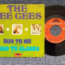 Discos de vinilo: THE BEE GEES - RUN TO ME / ROAD TO ALASKA. EDITADO POR POLYDOR. AÑO 1.972