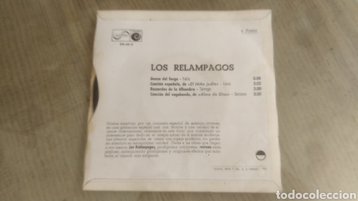 Discos de vinilo: Vinilo de los Rel&aacute;mpagos - Foto 2