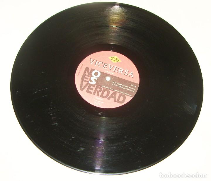 Discos de vinilo: VICEVERSA - NO ES VERDAD - MAX MUSIC 1992 - Foto 3