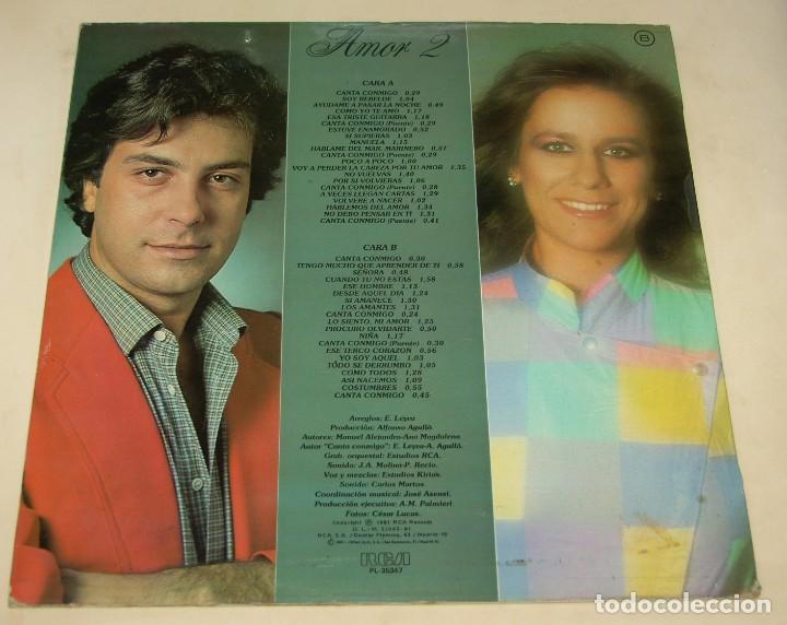 Discos de vinilo: AMOR 2 - 40 EXITOS DE MANUEL ALEJANDRO - RCA 1981 - Foto 2