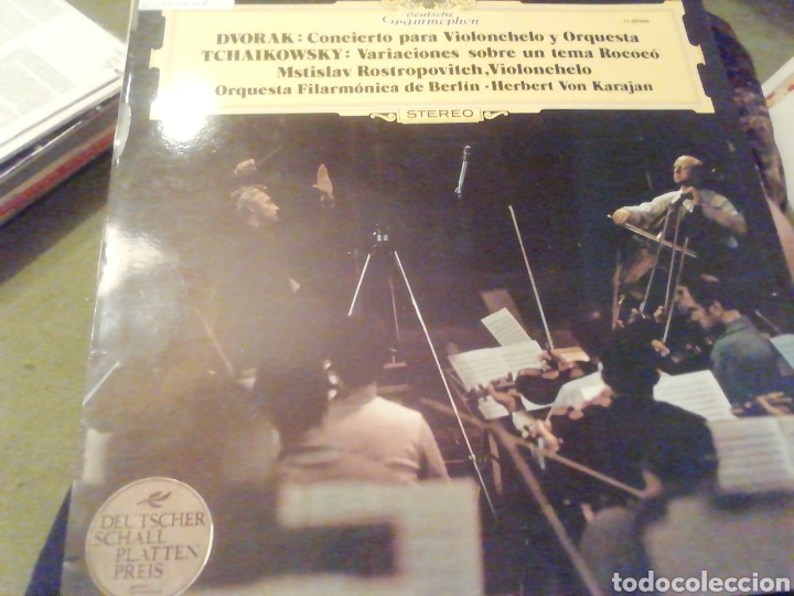 Discos de vinilo: Dvorak Tchaikovsky. Rostropovitch. vinilo. - Foto 1