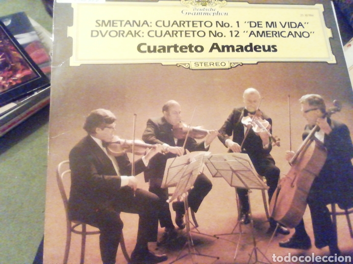 Discos de vinilo: Smetana. Cuarteto 1. Dvorak. Cuarteto 12. vinilo. - Foto 1