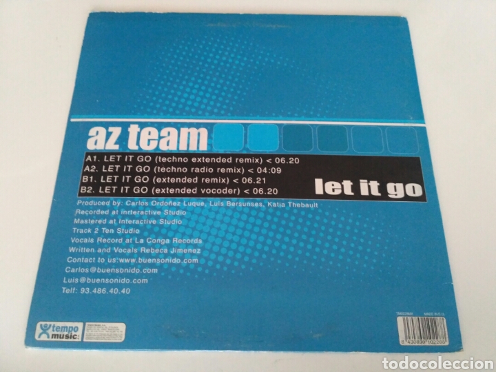 Discos de vinilo: AZ Team - Let It Go - Foto 2