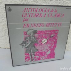 Discos de vinilo: ANTOLOGIA DE LA GUITARRA CLASICA. ERNESTO BITETTI. 3 DISCOS LP VINILO. HISPAVOX 1980