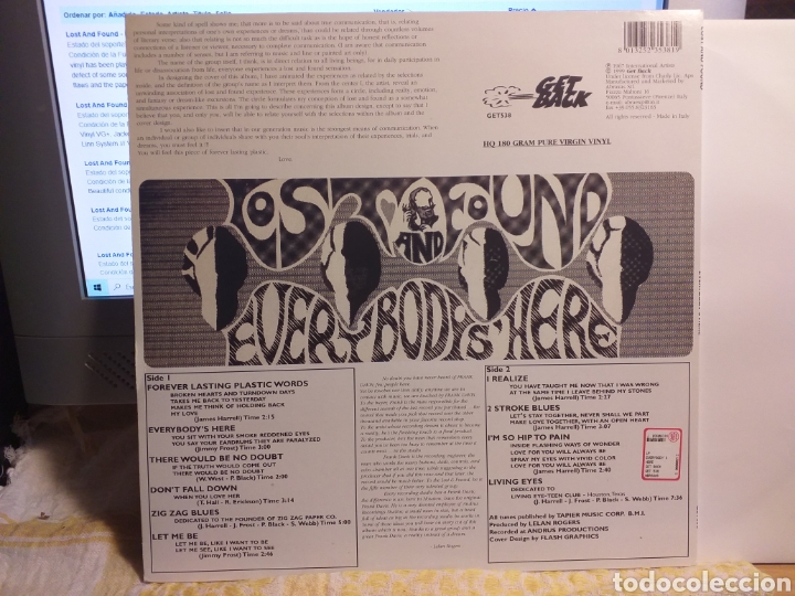 Discos de vinilo: LOST AND FOUND EVERYBODYS HERE GET BACK 1999 - Foto 2