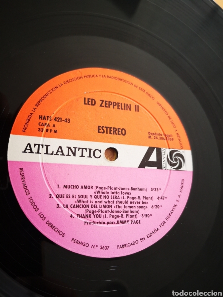 Discos de vinilo: LED ZEPPELIN II - &iexcl; VERSION RELEASED 1969! - Foto 2