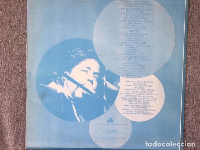 Discos de vinilo: BARRY WHITE CAN&acute;T GET ENOUGH 1974 EDICI&Oacute;N EXTRANJERA - Foto 2