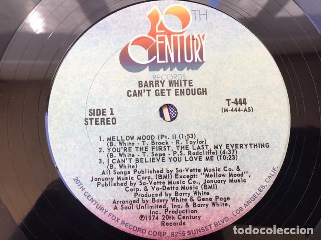 Discos de vinilo: BARRY WHITE CAN&acute;T GET ENOUGH 1974 EDICI&Oacute;N EXTRANJERA - Foto 5