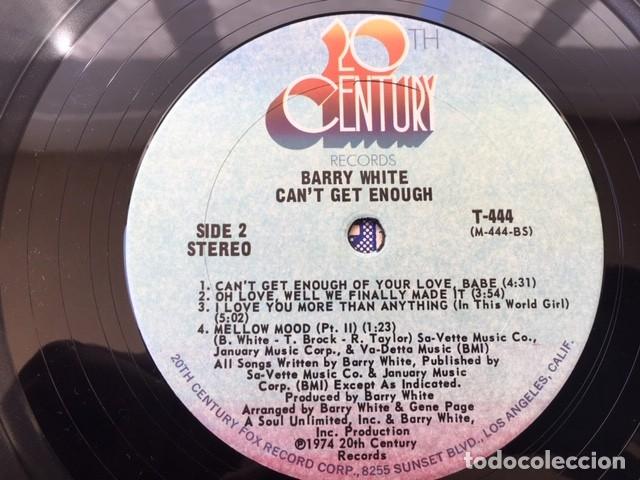 Discos de vinilo: BARRY WHITE CAN&acute;T GET ENOUGH 1974 EDICI&Oacute;N EXTRANJERA - Foto 6