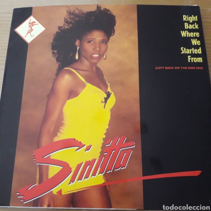Discos de vinilo: Disco de Vinilo (Maxi) Sinitta &rdquo;Right Back Where We Started From&rdquo; - Foto 1