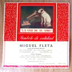 Discos de vinilo: MIGUEL FLETA + RONDALIA RAMÍREZ - JOTAS - 45 RPM. Lote 240029610