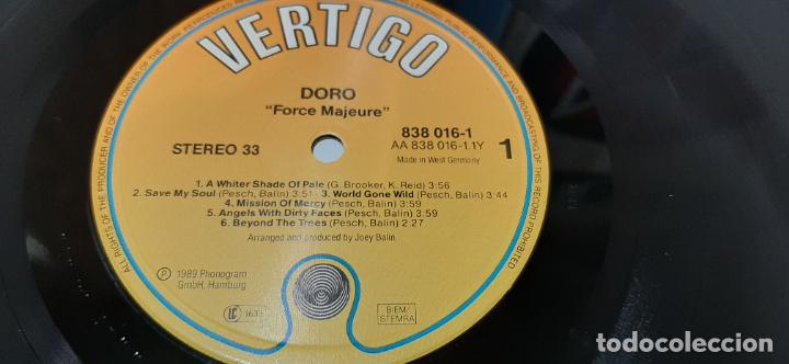 Discos de vinilo: DORO -FORCE MAJEURE- (1989) LP DISCO VINILO - Foto 4
