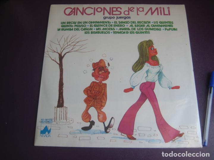 Dischi in vinile: CANCIONES DE LA MILI LP NEVADA PRECINTADO - EL TANGO DEL RECLUTA - 12 TEMAS