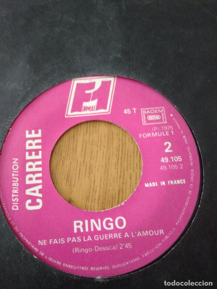 Discos de vinilo: RINGO / LA RUPTURE / NE FAIS PAS LA GUERRE A L&acute;AMOUR - Foto 3