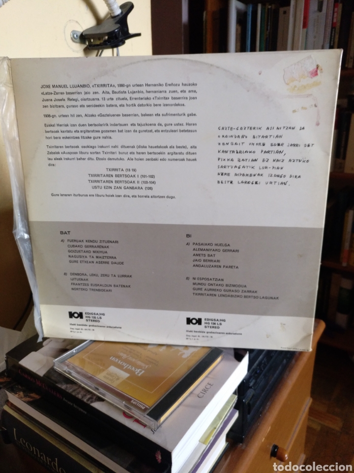 Discos de vinilo: Txirrita-ren bertsoak.IOI EDIGSA 1976 - Foto 2