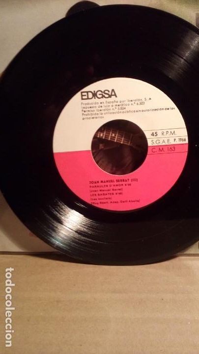 Discos de vinilo: JOAN MANUEL SERRAT - PARAULES D AMOR . - Foto 2