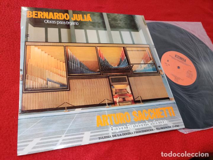 Discos de vinilo: BERNARDO JULIA Obras para organo ARTURO SACCHETTI Florencia LP 1984 Maller SPAIN EXCELENTE