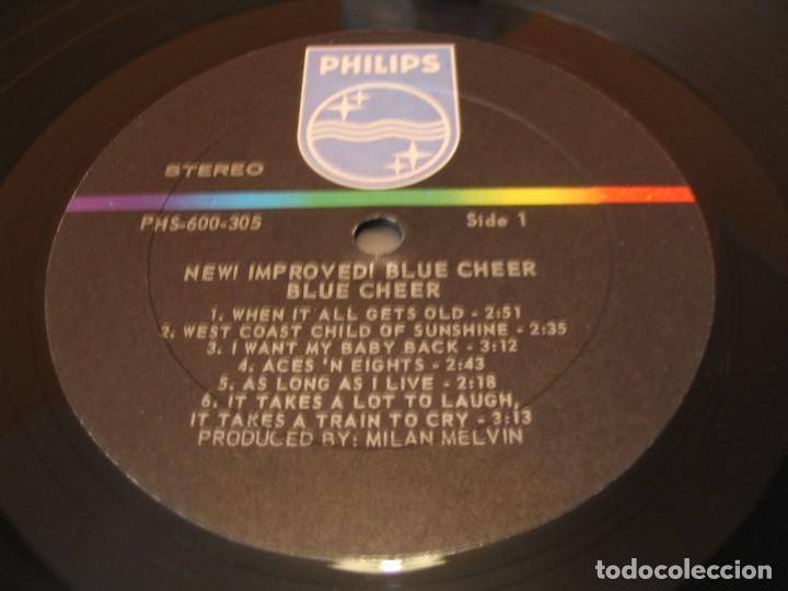 Discos de vinilo: BLUE CHEER LP NEW IMPROVED! PHILIPS ORIGINAL USA 1969 - Foto 8
