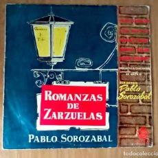Discos de vinilo: ROMANZAS DE ZARZUELAS - PABLO SOROZABAL - LP HIPAVOX 1958 - HH 1045. Lote 208492427