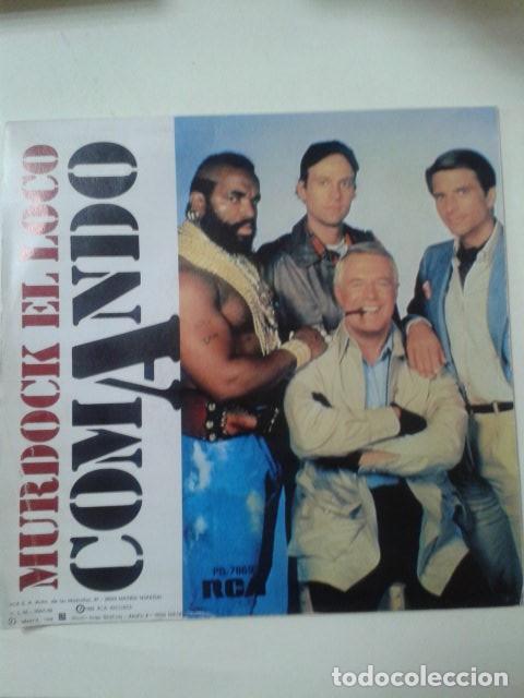 Discos de vinilo: COMANDO - MURDOCK EL LOCO - SINGLE - Foto 2
