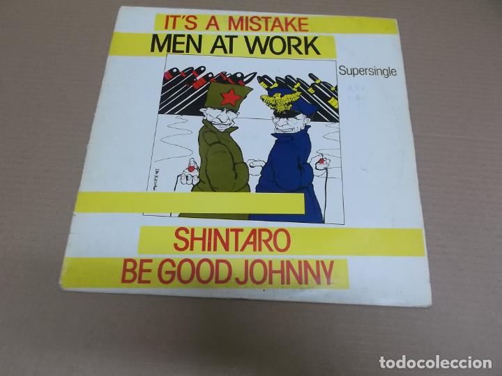 Discos de vinilo: MEN AT WORK (MX) IT&rsquo;S A MISTAKE (3 TRACKS) A&Ntilde;O &ndash; 1983 - Foto 1