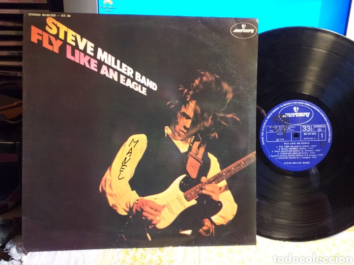 Discos de vinilo: STEVE MILLER BABD FLY LIKE AN EAGLE ESPA&Ntilde;A 1976 - Foto 1