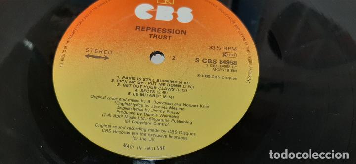 Discos de vinilo: TRUST -REPRESSION- (1981) LP DISCO VINILO - Foto 3