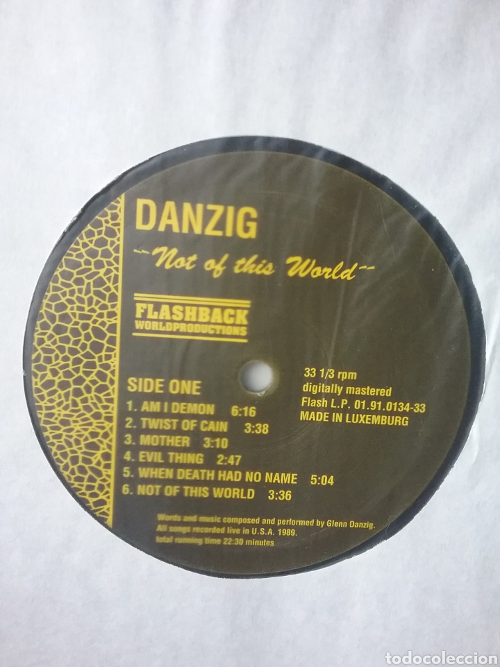 Discos de vinilo: DANZIG 1989 Live Ex Misfits - Foto 3
