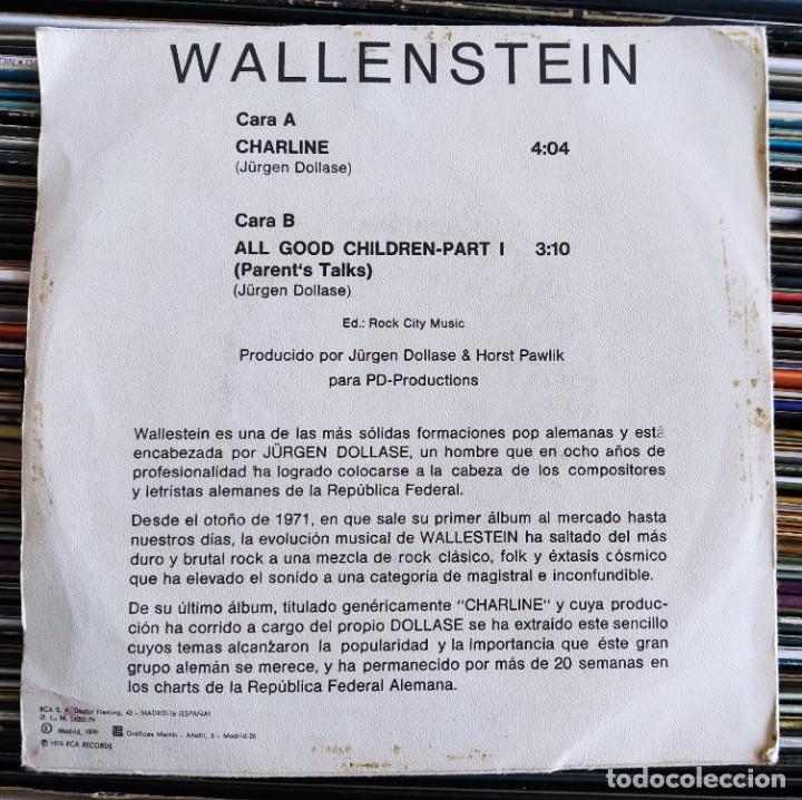 Discos de vinilo: Wallenstein - Charline (7&rdquo;, Single) (RCA) PB-5605 (VG+) - Foto 2