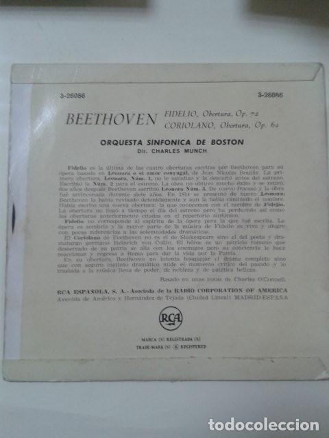 Discos de vinilo: BEETHOVEN. FIDELIO. CORIOLANO - Foto 2