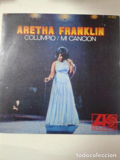 Discos de vinilo: Aretha Franklin. Columpio y Mi canci&oacute;n . - Foto 1