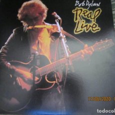 Discos de vinilo: BOB DYLAN - REAL LIVE LP - ORIGINAL HONG KONG - CBS 1984 CON ENCARTE INTERIOR - MUY RARO -. Lote 208832291