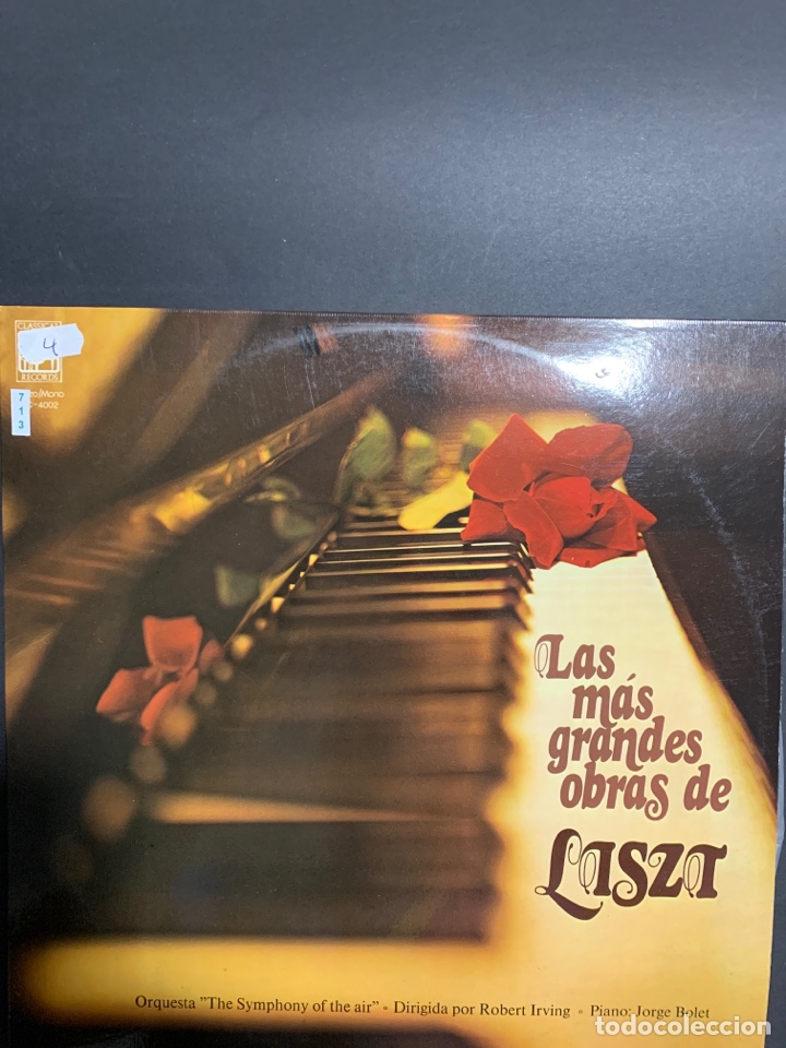 Vinyl records: (VIN713) LO M&Aacute;S GRANDES OBRAS DE LISZI ( vinilo Segunda mano )