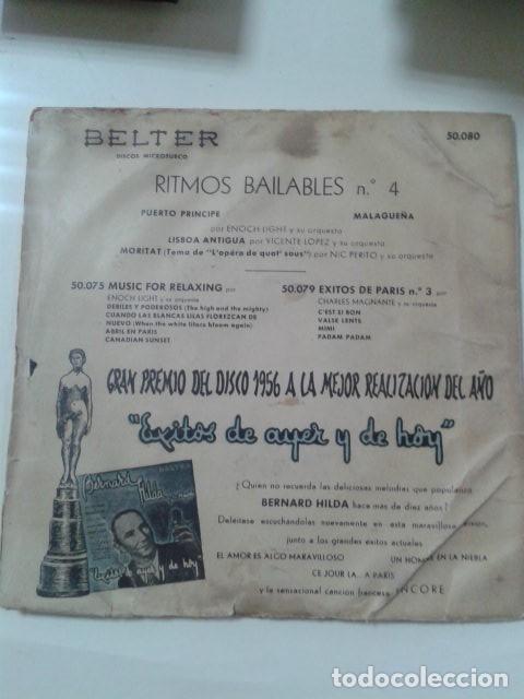 Discos de vinilo: RITMOS BAILABLES N&ordm; 4 (VARIOS) - Foto 2