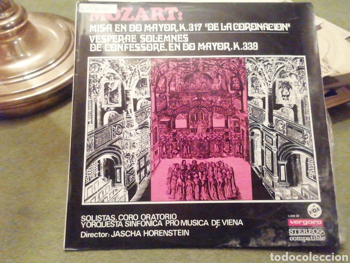 Discos de vinilo: Mozart. Misa en Do Mayor de la coronaci&oacute;n. vinilo. - Foto 1
