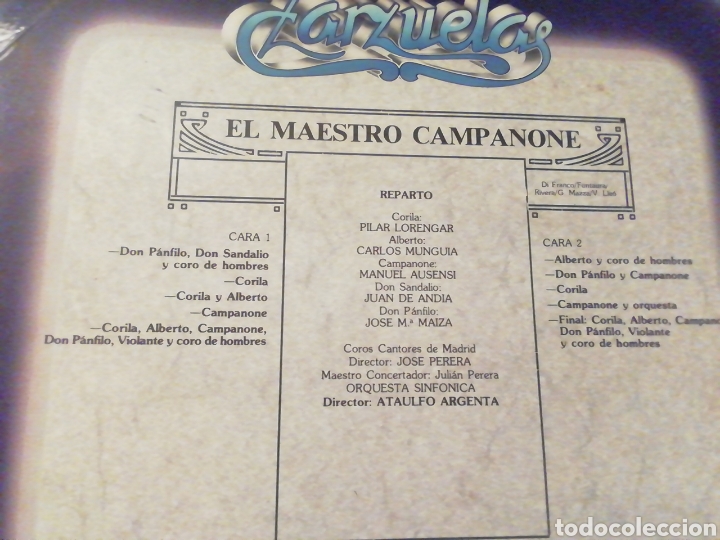 Discos de vinilo: El maestro campanone. vinilo. - Foto 2
