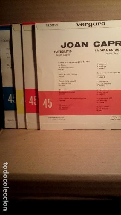 Discos de vinilo: CAPRI - 4 SINGLES . - Foto 9
