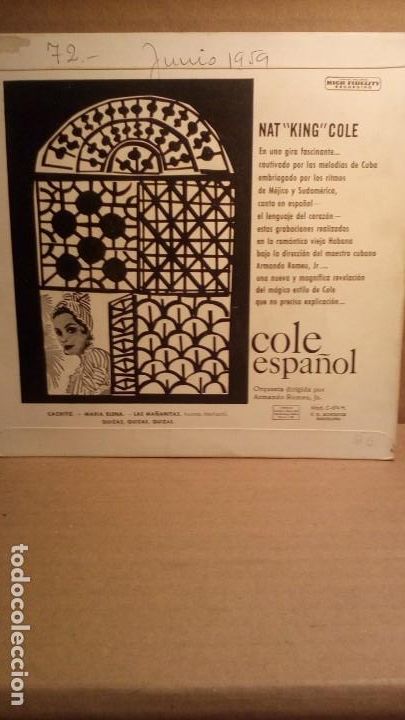 Discos de vinilo: NAT KING COLE - EN ESPA&Ntilde;OL . - Foto 3