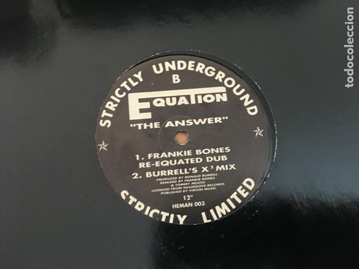 Discos de vinilo: EQUATION (THE ANSWER) MAXI (B-11) - Foto 2