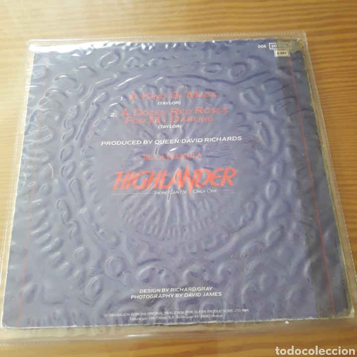 Discos de vinilo: Disco de Vinilo (Single) Queen &rdquo;A Kind Of Magic&rdquo; - Foto 2